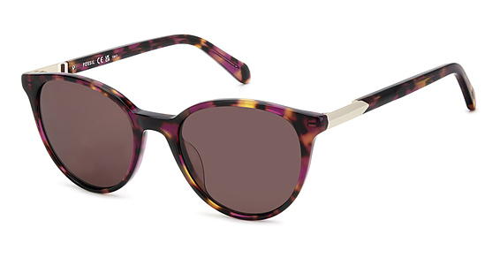 Fossil FOS 2154/S/US - Yrfu1 Hvfuchbrw, Acetate, Round frame