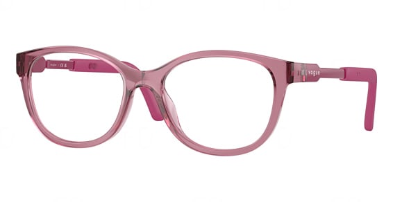 Vogue Junior Optical VY2049 - Transparent Dark Rose, Acetate, Mixed Shapes frame