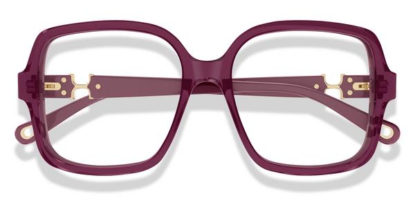 Chloe CH0335O - Burgundy, Acetate, Rectangle frame