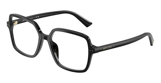 Jimmy Choo JC3046U - Black, Plastic, Rectangle frame