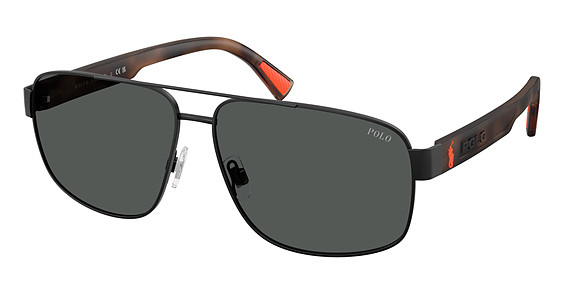 Polo PH3165 - Semishiny Black, Metal, Rectangle frame