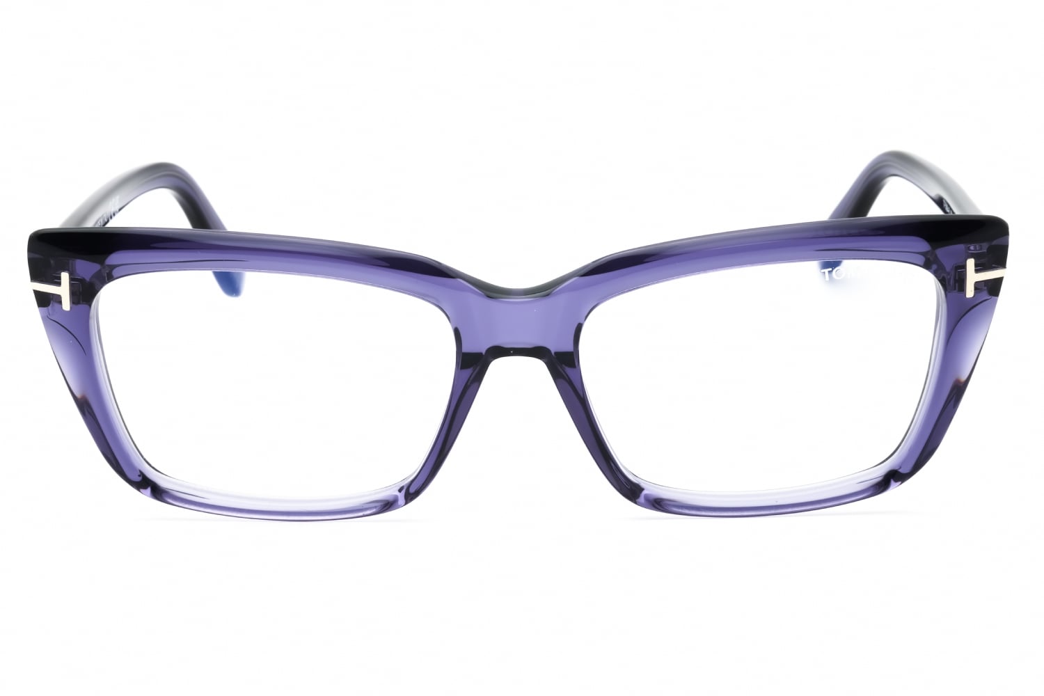 Tom Ford FT5894-B - Shiny Violet/clear, Acetate, Cat Eye frame