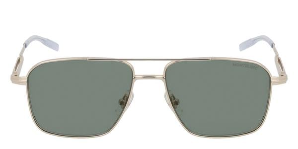 Montblanc MB0278S - Gold, Metal, Aviator frame
