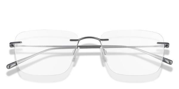 KITS Karlek - Gunmetal, Titanium, Rimless frame