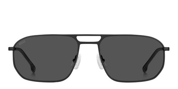 Hugo Boss Boss 1446/S - Matte Black, Metal, Aviator frame