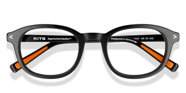 KITS Scotia Sport - Black, Acetate, Round frame