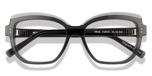 KITS Mira - Transparent Grey, Acetate, Cat Eye frame