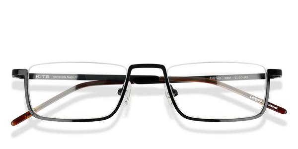 KITS Fitzroy - Black, Stainless Steel, Rimless frame