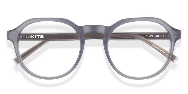 KITS Trace - Dark Grey, Acetate, Round frame