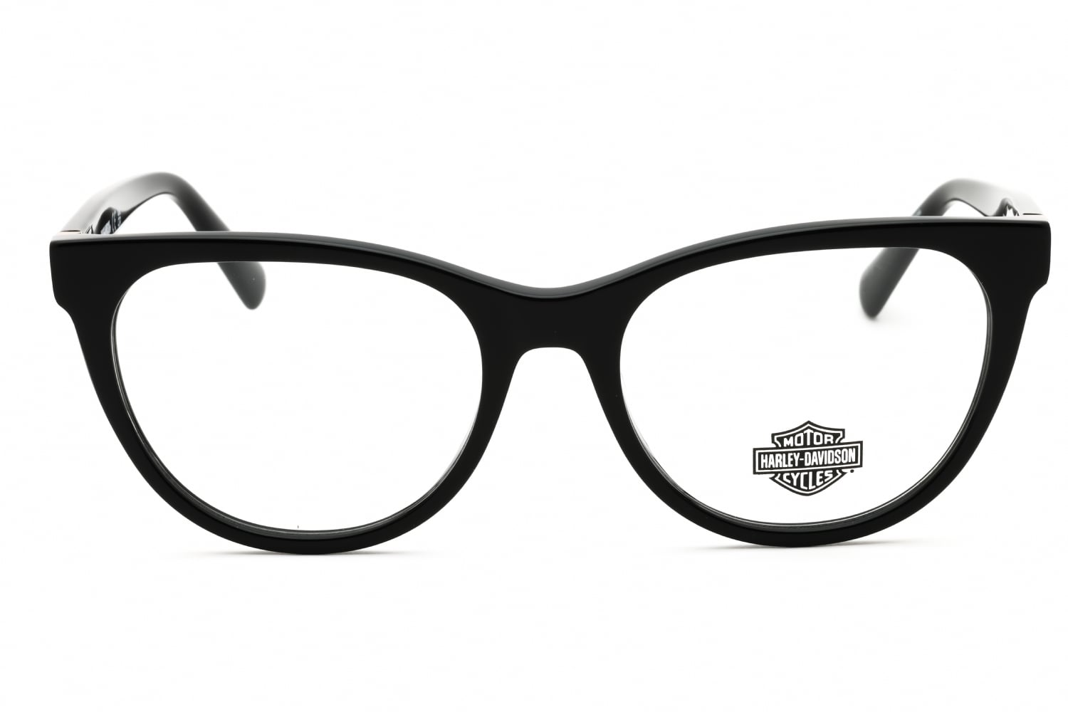 Harley Davidson HD50056 - Shiny Black, Acetate, Round frame