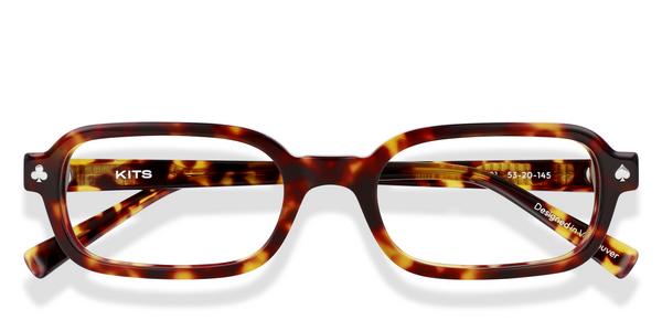 KITS Lennox Poker - Havana, Acetate, Rectangle frame
