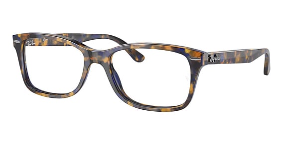 Ray-Ban RX5428 - Yellow & Blue Havana, Plastic, Oval frame