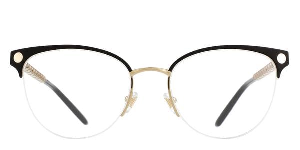 Versace VE1297 - Gold/Matte Black, Metal, Cat Eye frame