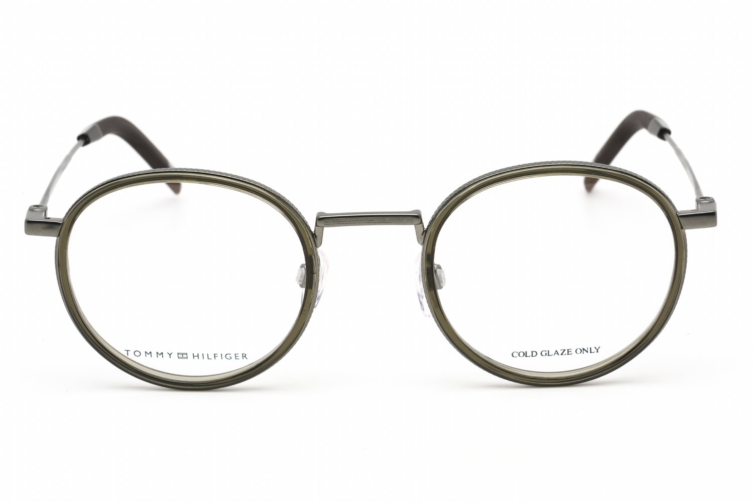 Tommy Hilfiger TH 1815 - Olive, Mixed Materials, Mixed Shapes frame