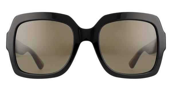 Gucci GG0036SN - Black Green, Acetate, Rectangle frame