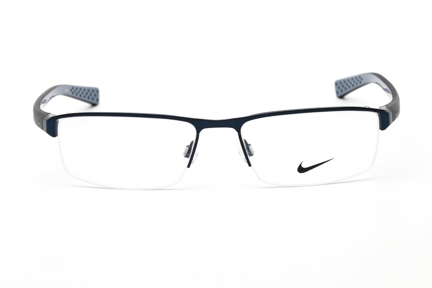 Nike NIKE 8097 - Satin Blue-midnight Navy, Metal, Rectangle frame