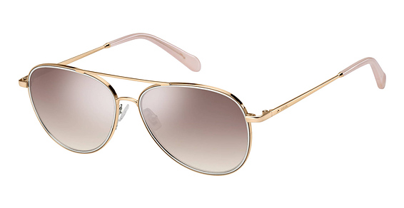 Fossil FOS 2096/G/S - 000nq Rose Gold, Metal, Aviator frame