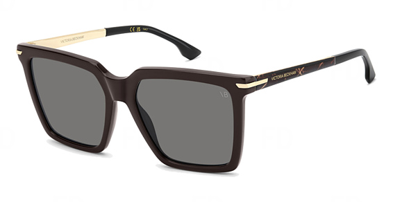 Victoria Beckham VB 1022/S - 09qir Brown, Acetate, Rectangle frame