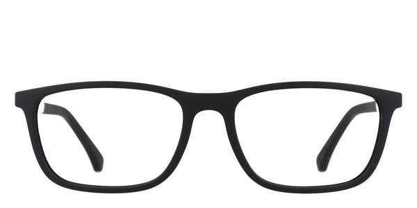 Emporio Armani EA3069 - Rubber Black, Plastic, Rectangle frame