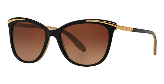 Ralph Lauren RA5203 - Shiny Black On Nude & Go, Plastic, Cat Eye frame