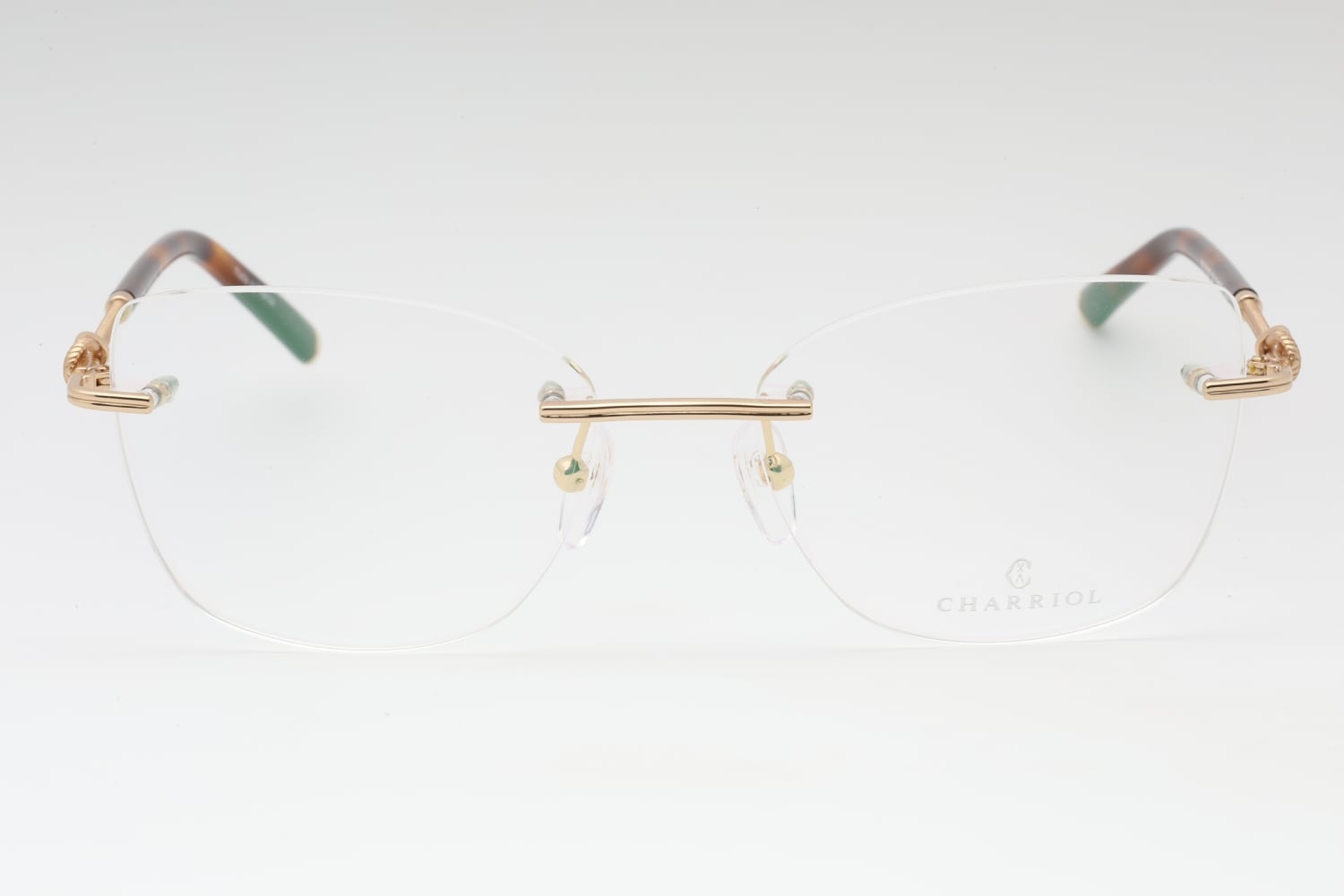 Charriol PC71027 - Shiny Satin Gold, Metal, Rimless frame