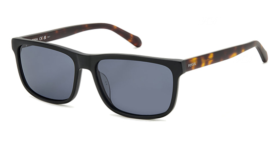 Fossil FOS 2144/S - 003ir Mtt Black, Acetate, Rectangle frame