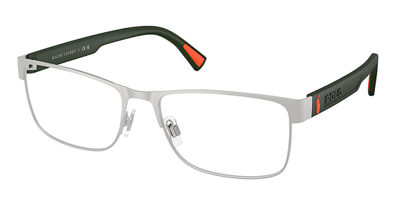 Polo PH1244 - Semishiny Silver, Metal, Rectangle frame