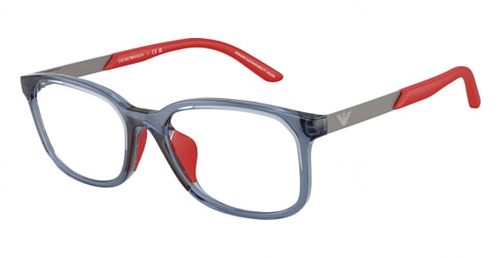 Emporio Armani EK3008U - Transparent Blue, Acetate, Oval frame