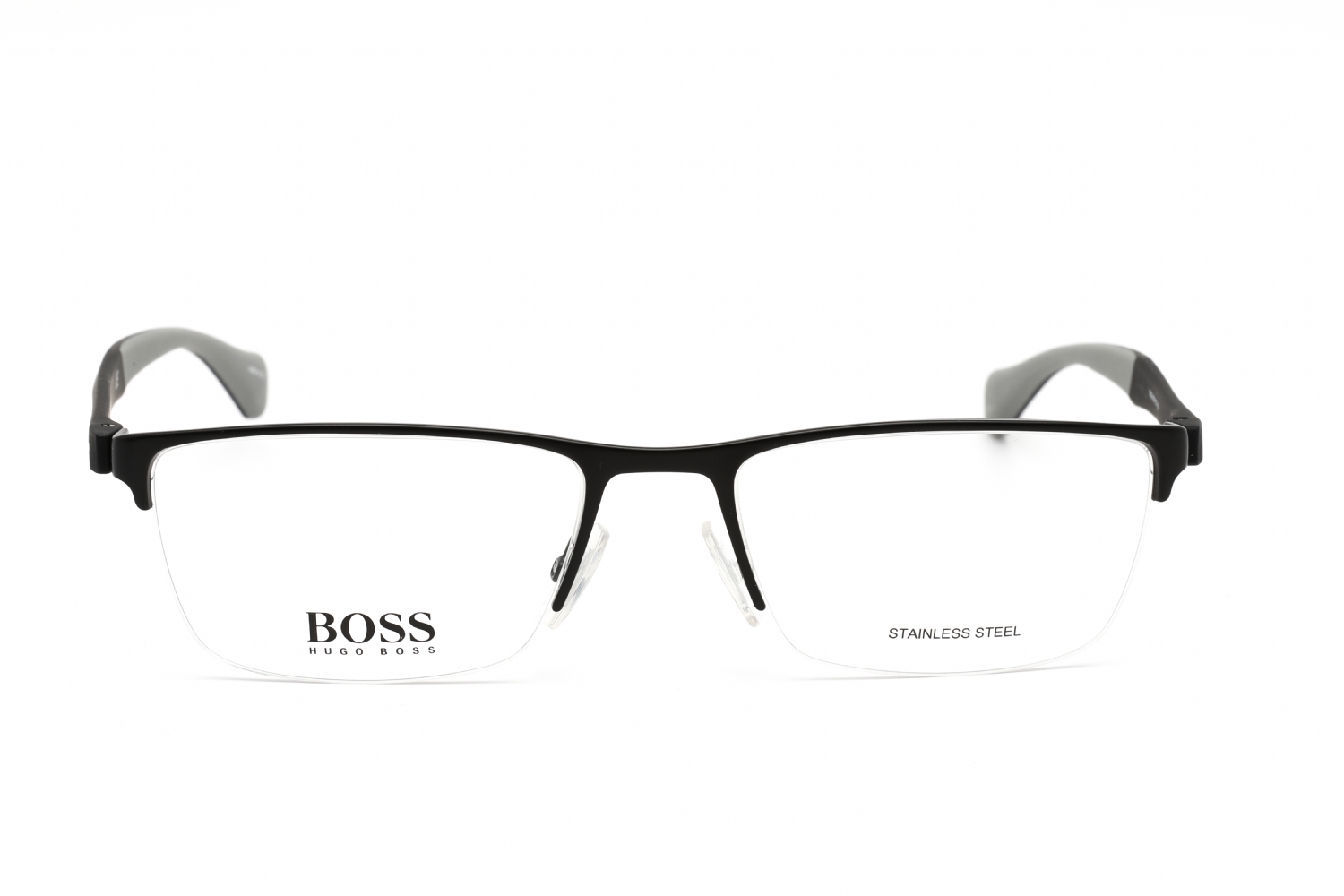 Hugo Boss 1080 - Matte Black, Mixed Materials, Mixed Shapes frame
