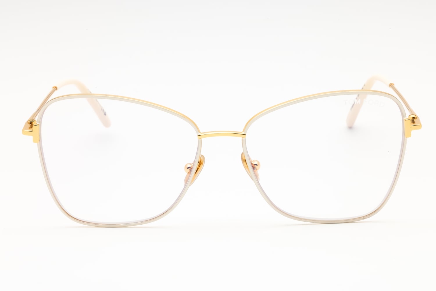 Tom Ford FT5906-B - Ivory, Metal, Cat Eye frame