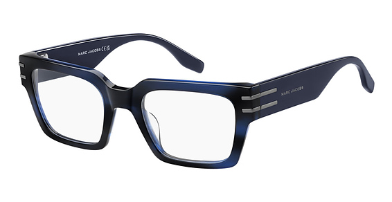 Marc Jacobs Marc 879 - Blue Horn, Acetate, Rectangle frame
