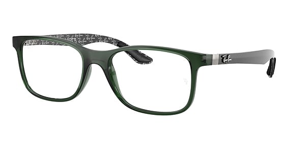Ray-Ban RX8903 - Transparent Green, Acetate, Rectangle frame