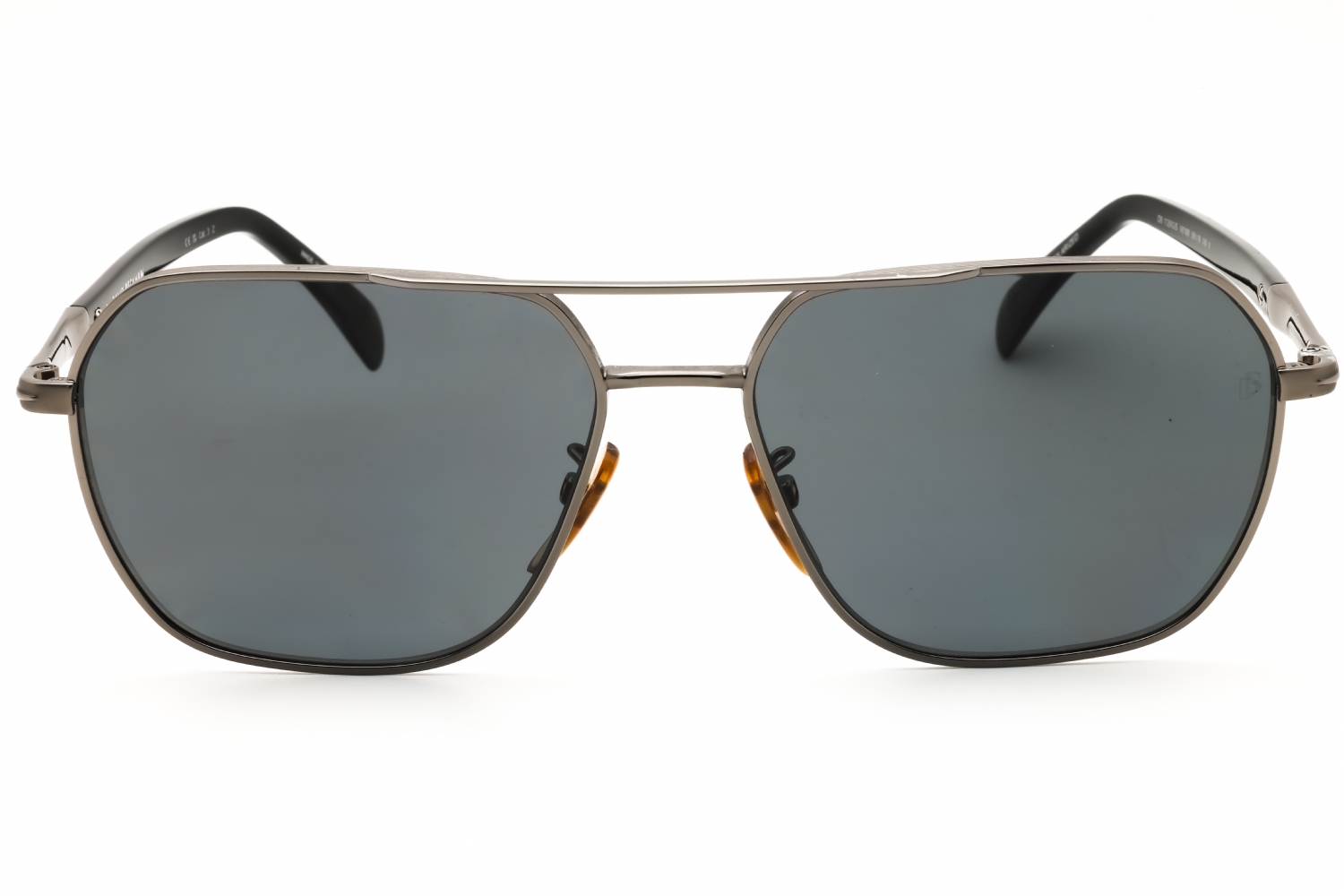 David Beckham DB 1128/G/S - Ruthenium Black, Metal, Oval frame