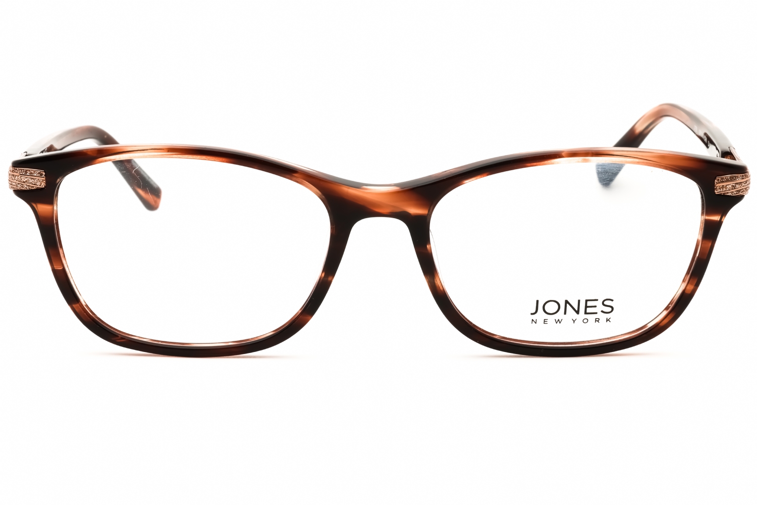 Jones New York J768 - Brown Horn, Acetate, Rectangle frame
