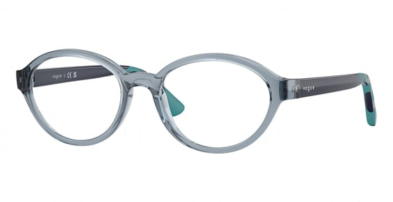 Vogue Junior VY2043 - Transparent Light Blue, Acetate, Oval frame