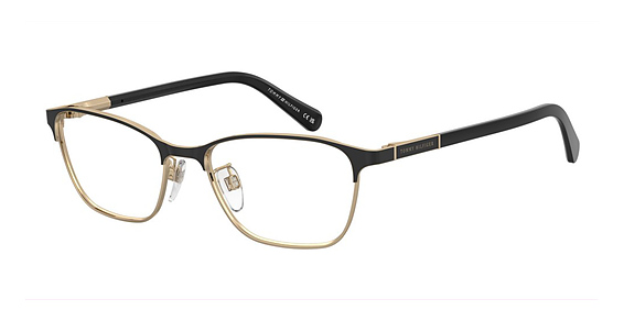 Tommy Hilfiger TH 2306 - Black Gold, Stainless Steel, Rectangle frame