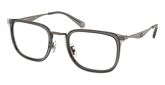 COACH HC5177 - Transparent Grey, Metal, Oval frame