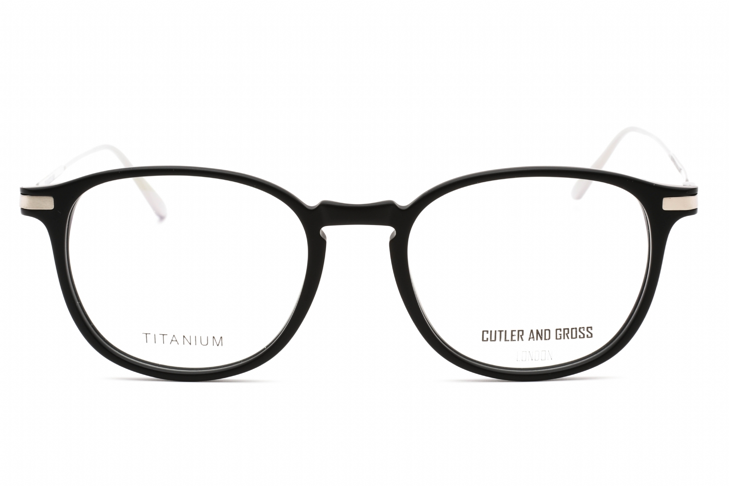 Cutler and Gross CG1303 - Silver/black/metallic/gunmetal, Plastic, Round frame
