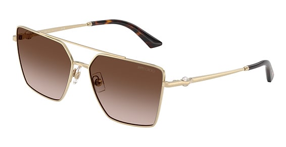 Jimmy Choo JC4016HB - Pale Gold, Metal, Cat Eye frame
