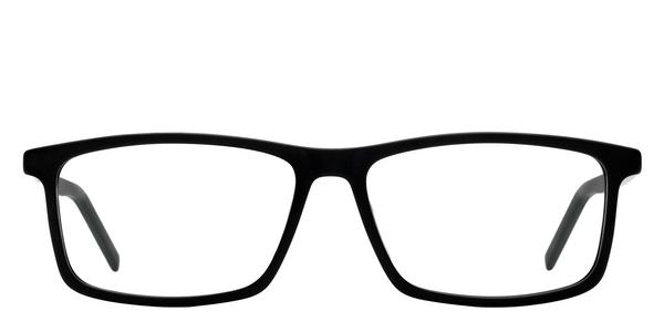 Hugo Boss Hugo HG 1025 - Matte Black, Acetate, Rectangle frame