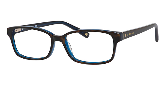 Liz Claiborne L 633 - Havana Blue, Acetate, Rectangle frame