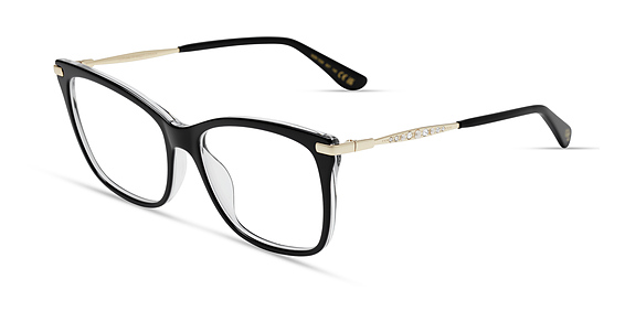 Stuart Weitzman WZN 1039 - Black, Acetate, Rectangle frame