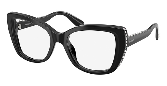 Swarovski SK2066U - Black, Plastic, Cat Eye frame