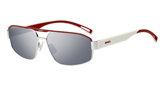 HUGO HG 1368/S - Kwxt4 Pall Red P, Stainless Steel, Aviator frame