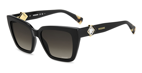 Missoni MIS 0253/S - 807ha Black, Acetate, Rectangle frame