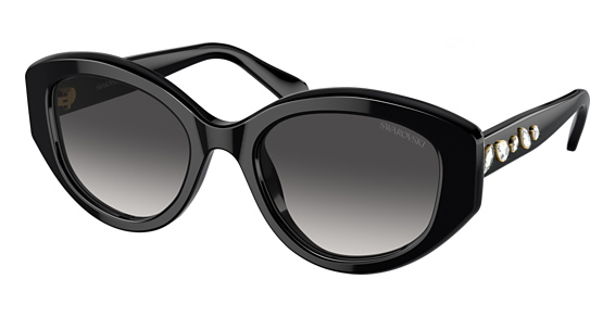 Swarovski SK6005 - Black, Plastic, Cat Eye frame
