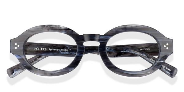 KITS Arcadia - Dark Grey, Acetate, Oval frame