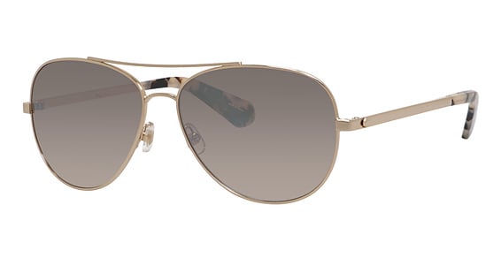 Kate Spade Avaline2/S - 06jnq Gold Havn, Stainless Steel, Aviator frame