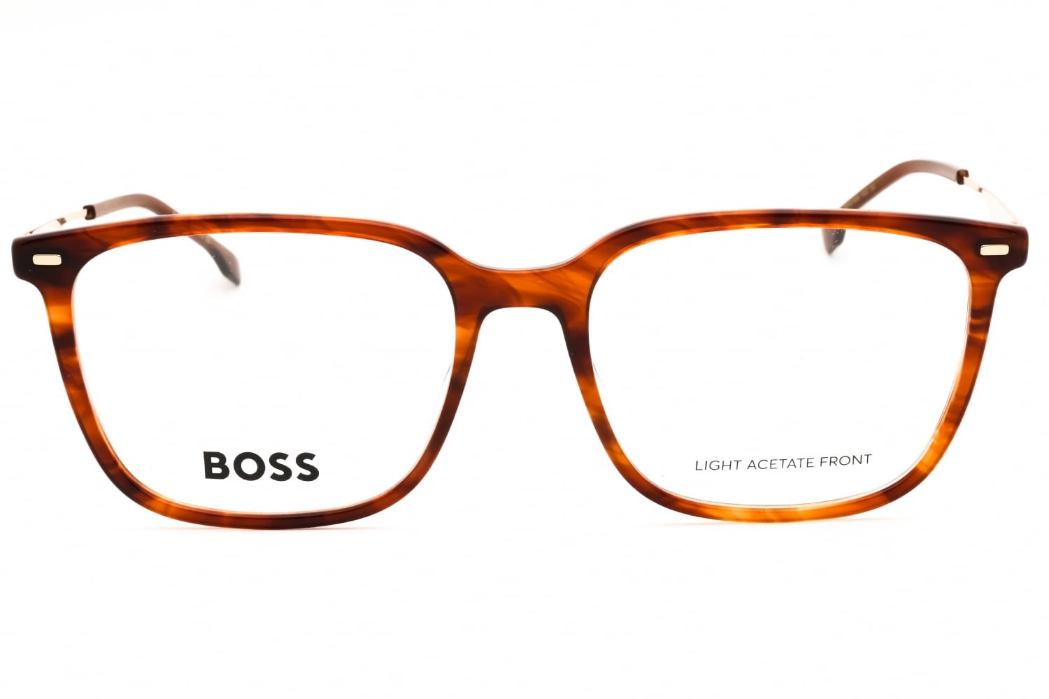 Hugo Boss BOSS 1696 - Brown Horn, Acetate, Rectangle frame
