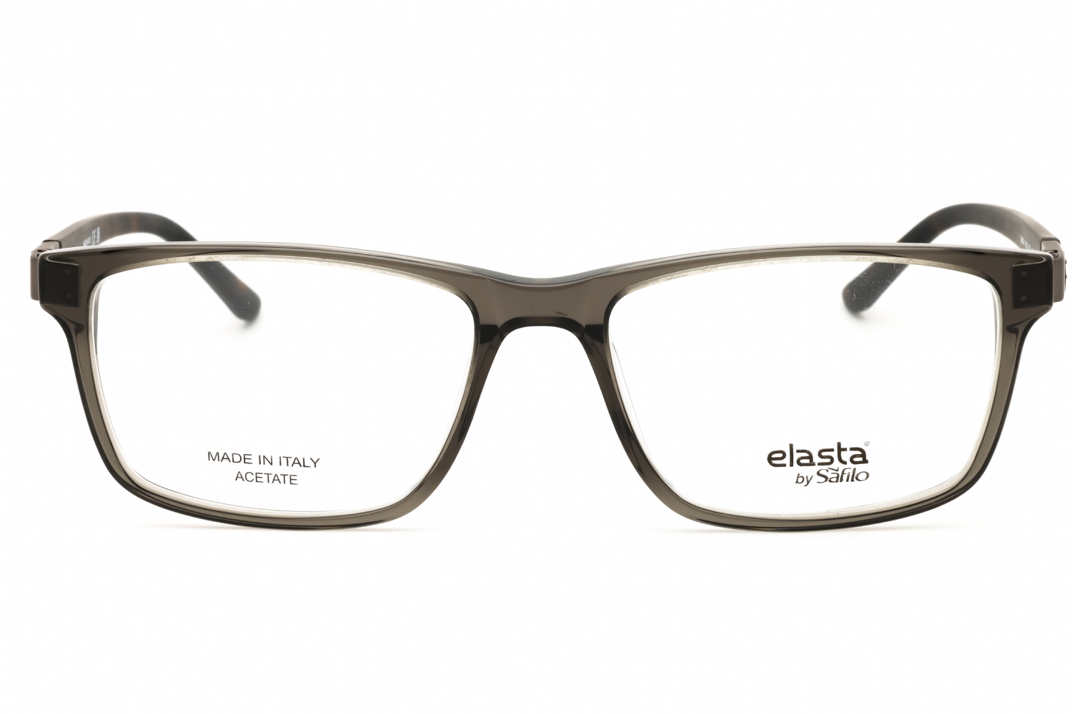 Elasta E 3132 - Grey Crystal, Acetate, Rectangle frame